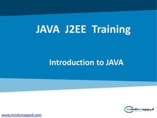 Introduction to JAVA
Java J2EE Training
 