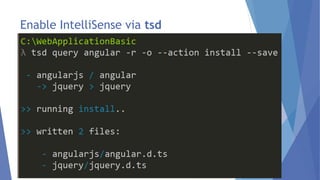 Enable IntelliSense via tsd
16
 
