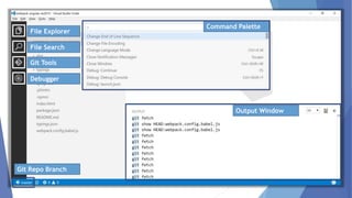 5
Git Repo Branch
Command Palette
Git Tools
Debugger
File Search
File Explorer
Output Window
 