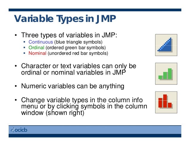 Intro to JMP for statistics