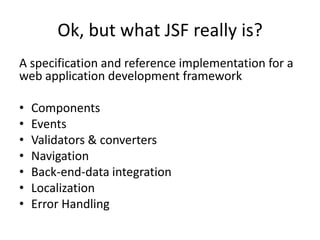 Introduction to JSF | PPT