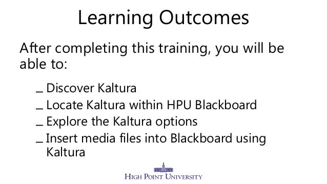 blackboard hpu