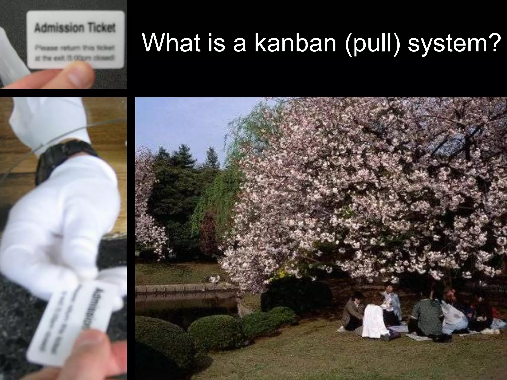 What is a kanban (pull) system?
 