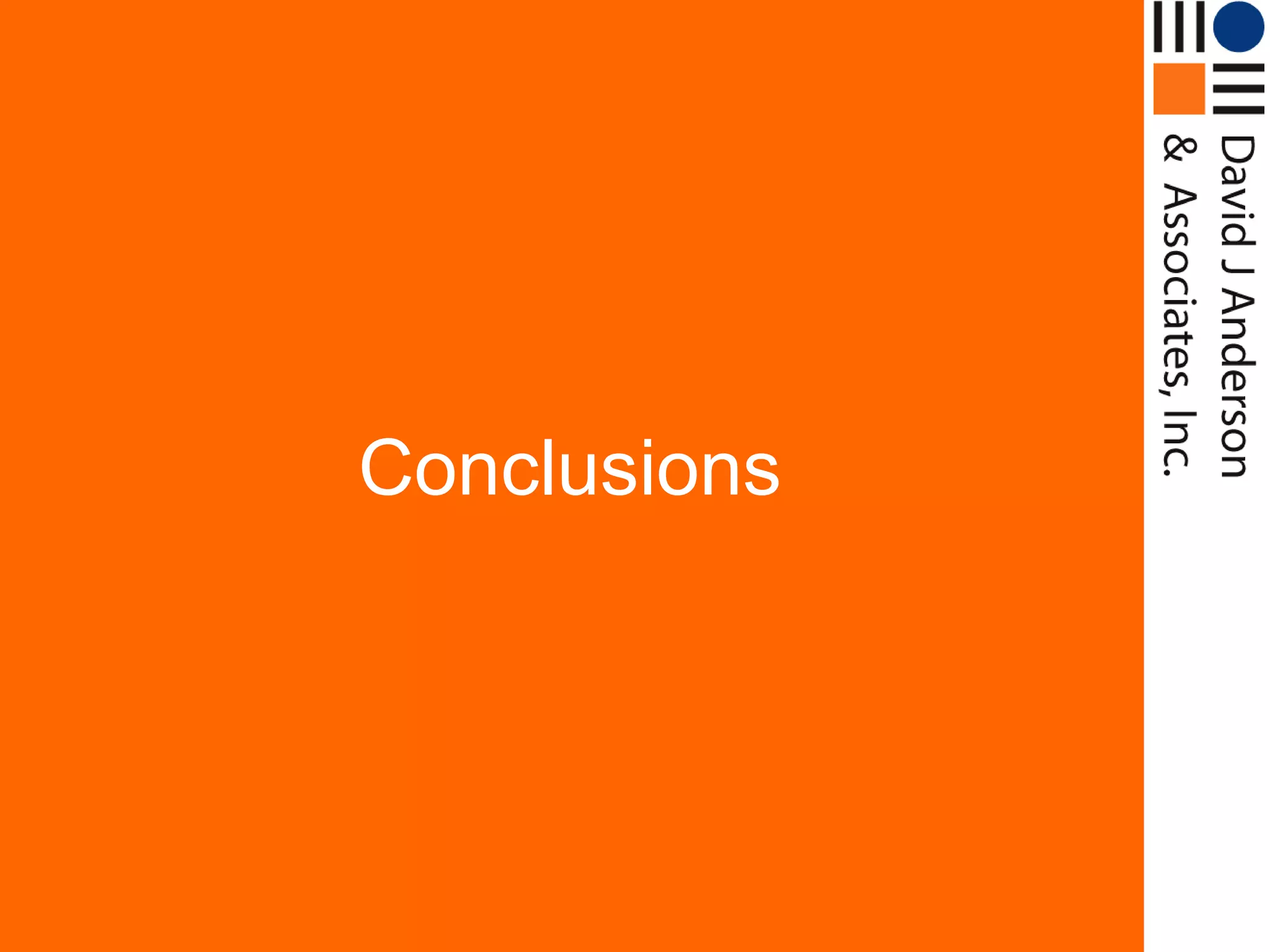 Conclusions
 