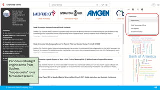 © Semantic Web Company 2023
Knowledge Graph Applications
49
Personalized insight
engine demo from
Squirro.
“Impersonate” roles
for tailored results.
 