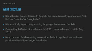 Introduction to Kotlin | PDF
