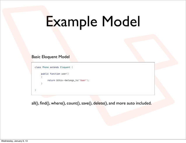 Intro to Laravel PHP Framework | PPT
