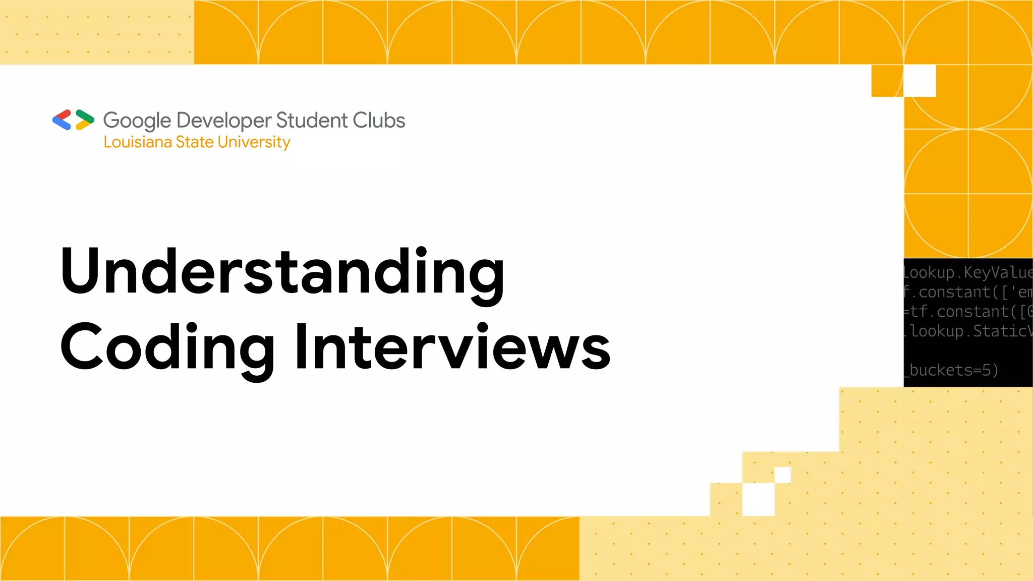 Understanding
Coding Interviews
Louisiana State University
 