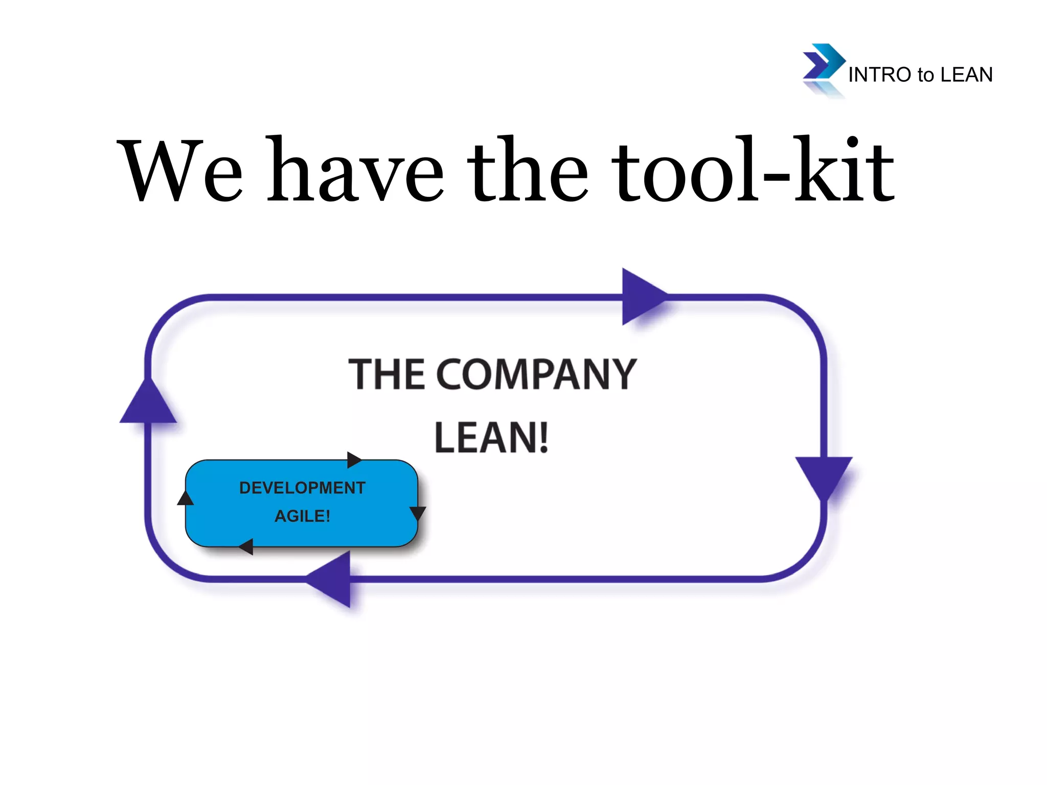 We have the tool-kit 