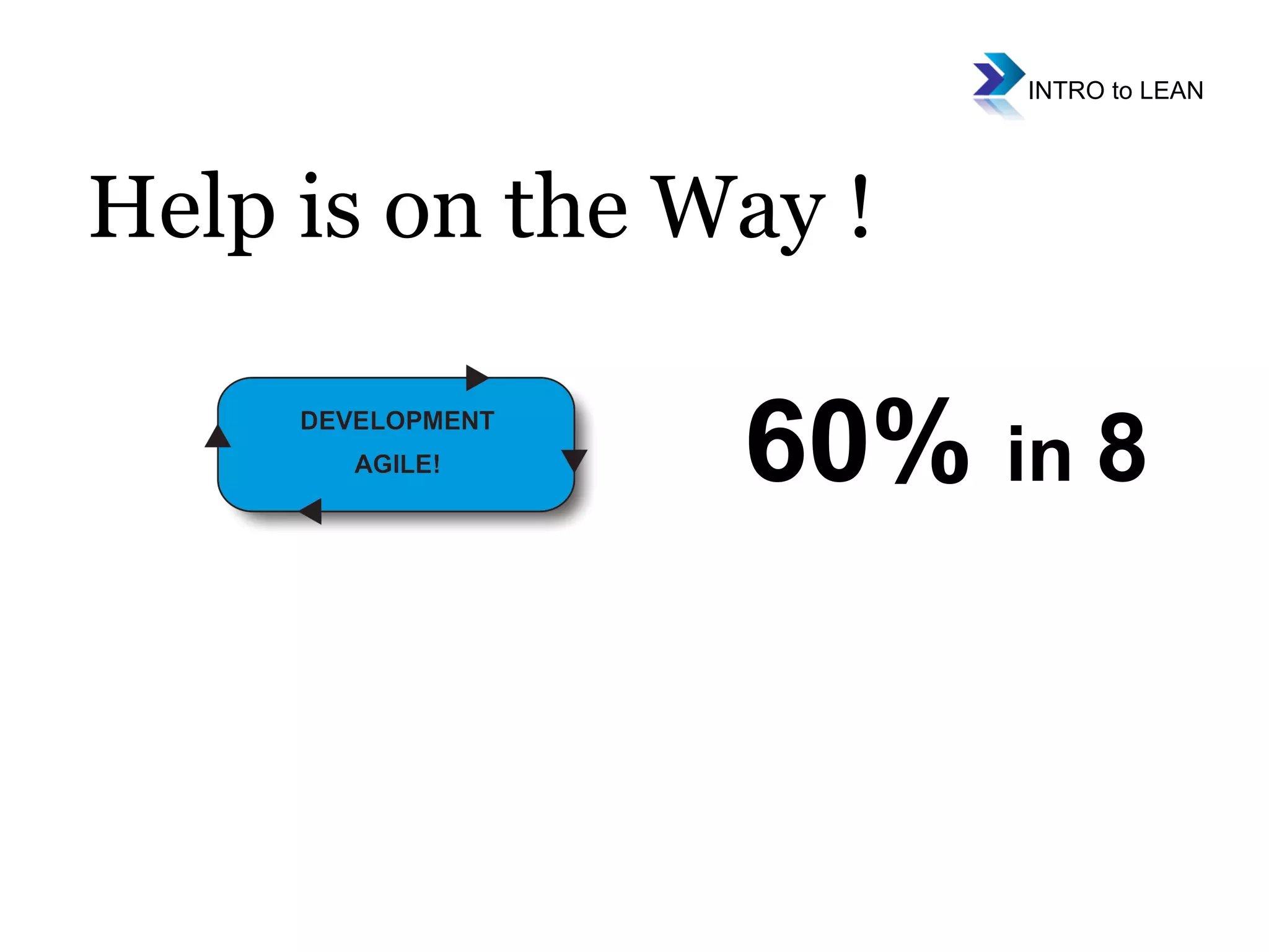 Help is on the Way ! 60%  in  8 