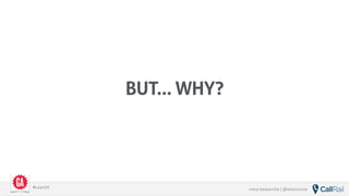 vince baskerville | @whoisvince#LeanUX
BUT… WHY?
 