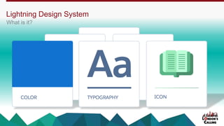 Lightning Design System
What is it?
 