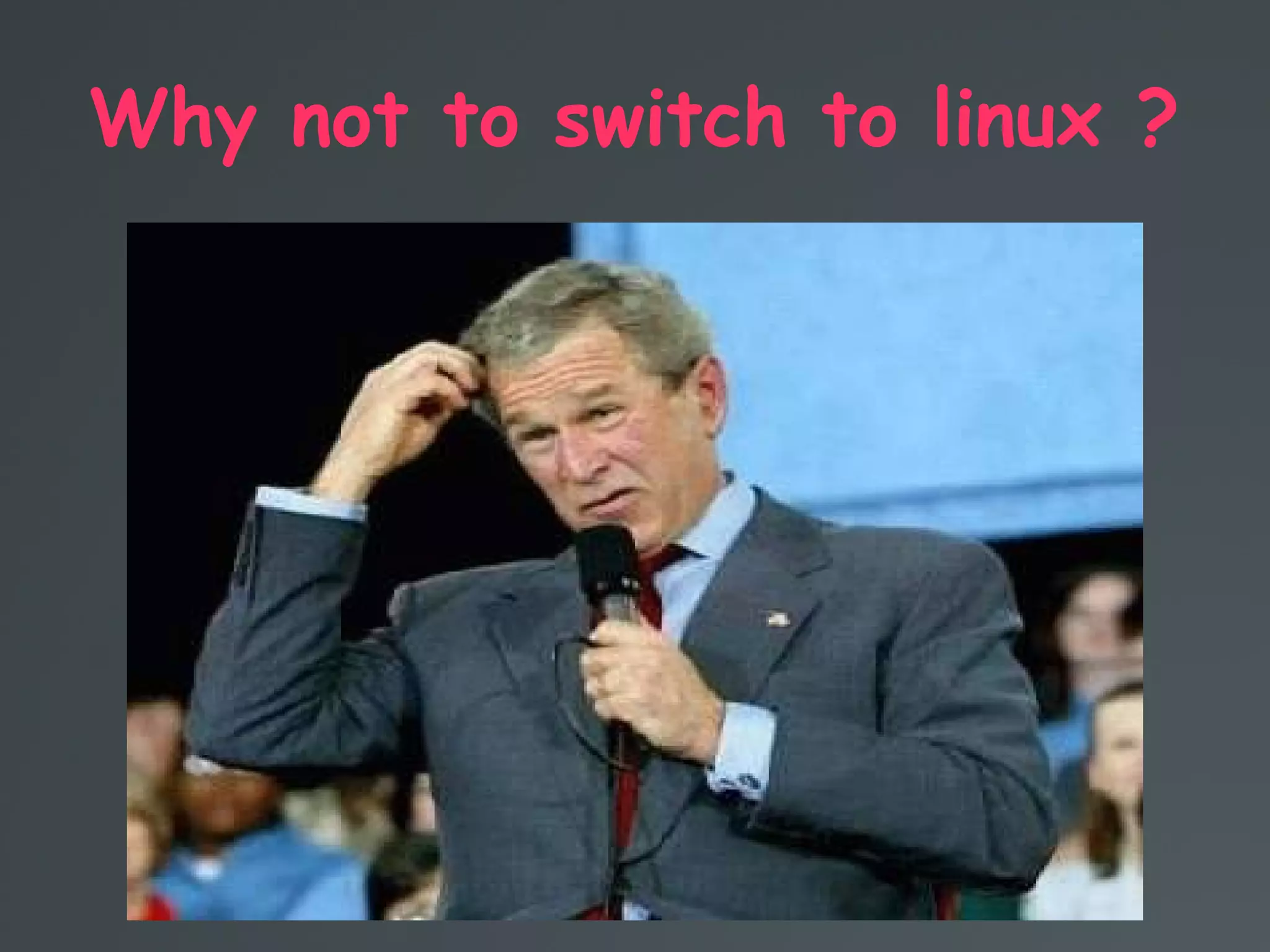 Why not to switch to linux ?
 