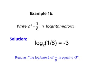 Introduction to Logarithms. Defining logarithm | PPTX