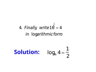Defining Log Introduction to Logarithms. Defining logarithm | PPTX