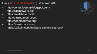 Introduction to Malware Analysis | PPT