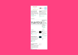 Meteor Taipei 2016 January talk -- Mantra