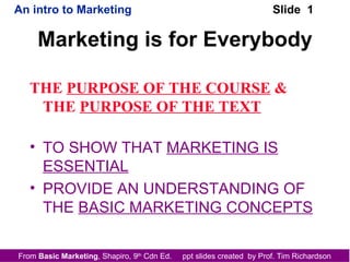 Marketing is for Everybody ,[object Object],[object Object],[object Object]