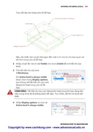 Mastercam Levels Manager Example Mastercam 2017 cho người mới học | PDF