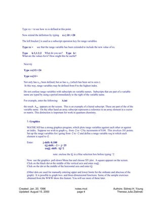 Intro to mathcad | PDF
