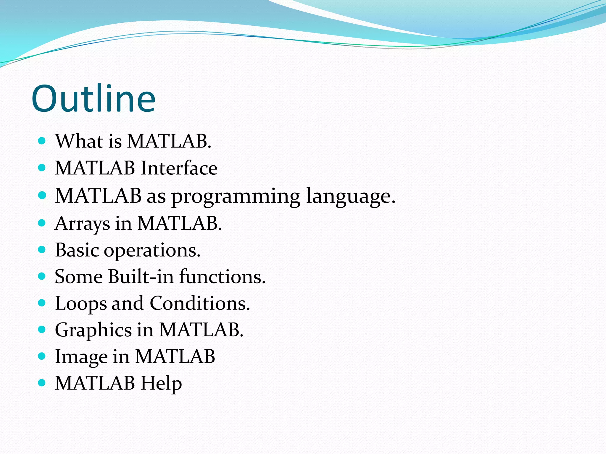 Intro to matlab | PPT
