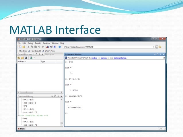 Intro to matlab