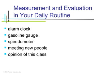 Intro to measurement and evaluation aug 2010 | PPT