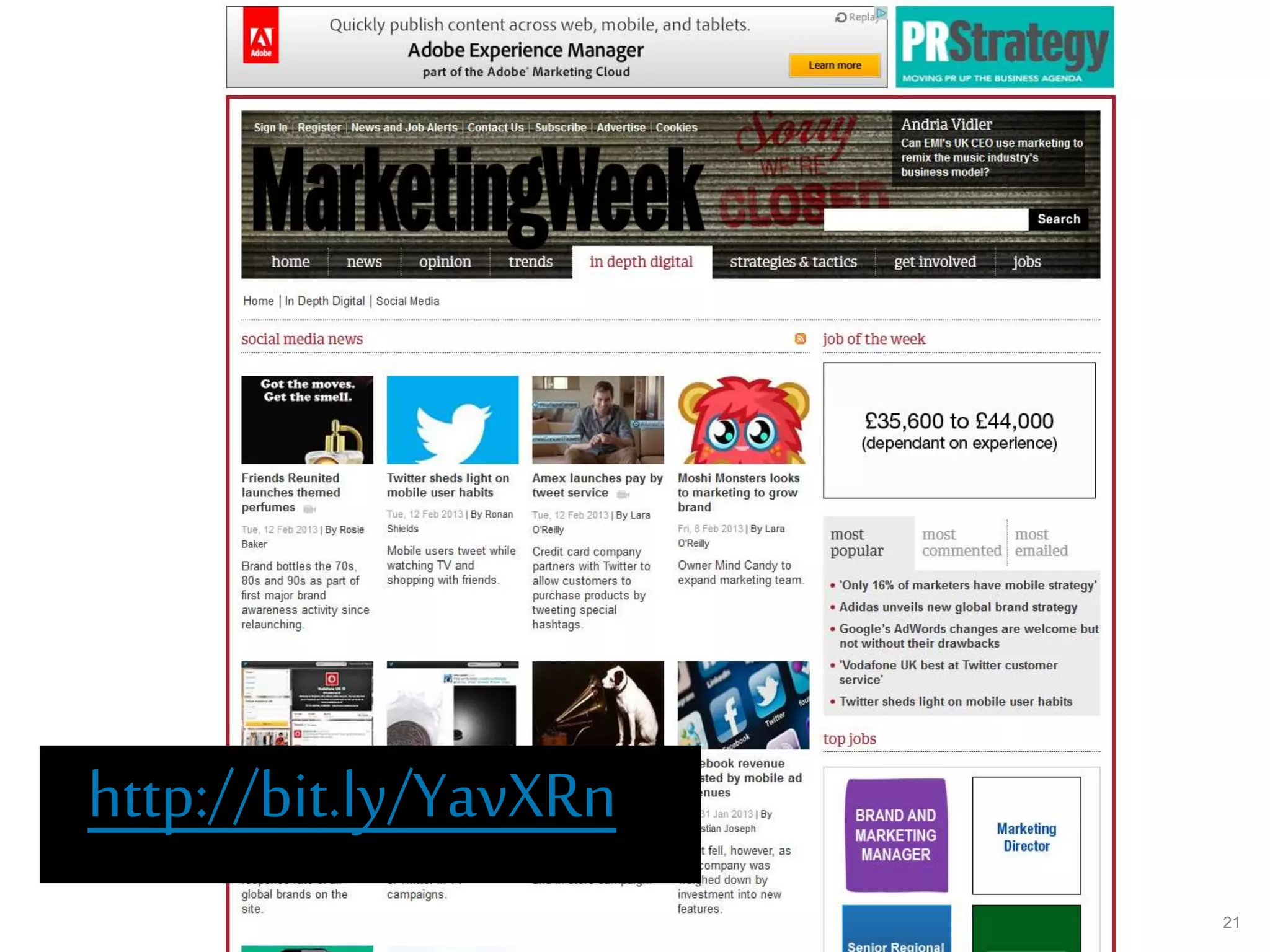 UED BRAND & MARKETING 21
http://bit.ly/YavXRn
 