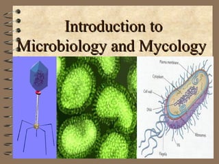Introduction toIntroduction to
Microbiology and MycologyMicrobiology and Mycology
 