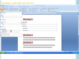 Heading 1
Heading 3
Heading 2
Texttextexttexttexttexttextexttexttexte
xttextexttexttexttexttextexttexttext
Texttextexttexttexttexttextexttexttexte
xttextexttexttexttexttextexttexttext
Heading 3
Texttextexttexttexttexttextexttexttexte
xttextexttexttexttexttextexttexttexttext
Texttextexttexttexttexttextexttexttexte
xttextexttexttexttexttextexttexttext
Headings and table of contents
 