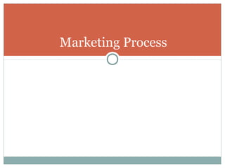 Marketing Process
 