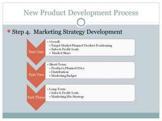 New Product Development Process

Step 4. Marketing Strategy Development
 
