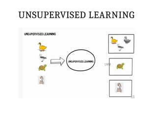 UNSUPERVISED LEARNING
 