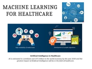 MACHINE LEARNING
FOR HEALTHCARE
 