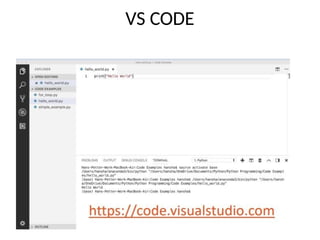VS CODE
 