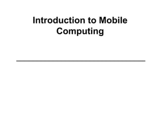 introduction to wireless communication in mobile | PPT