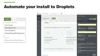 Automate your install to Droplets
 