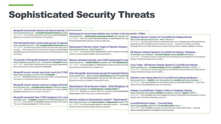 Sophisticated Security Threats
 