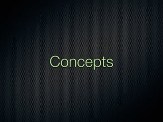 Concepts
 