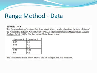 Intro to Measurement System Analysis (MSA) | PPTX