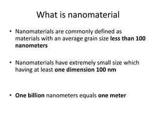 Intro to nanomaterial | PPT