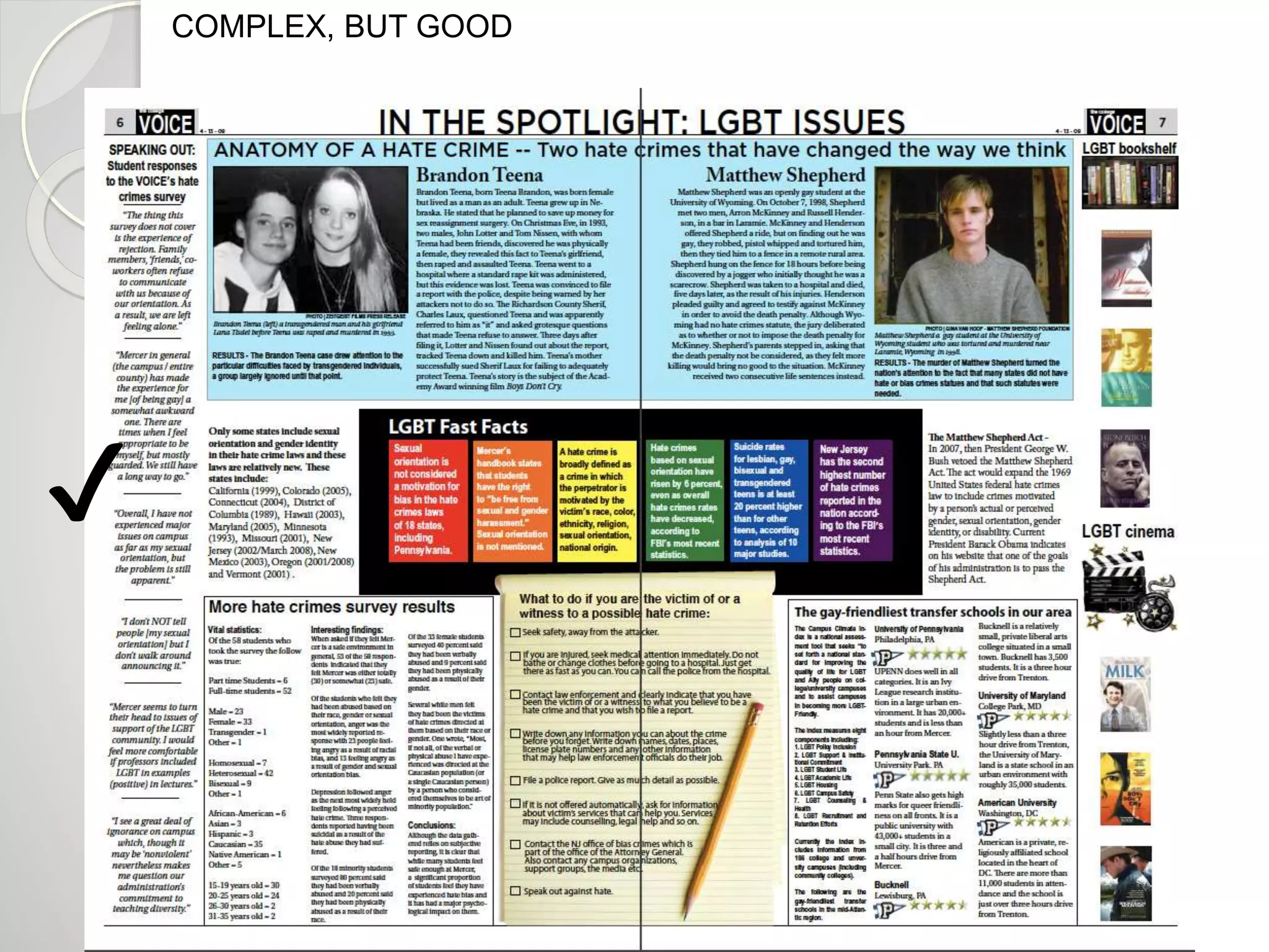 COMPLEX, BUT GOOD 
✔ 
 