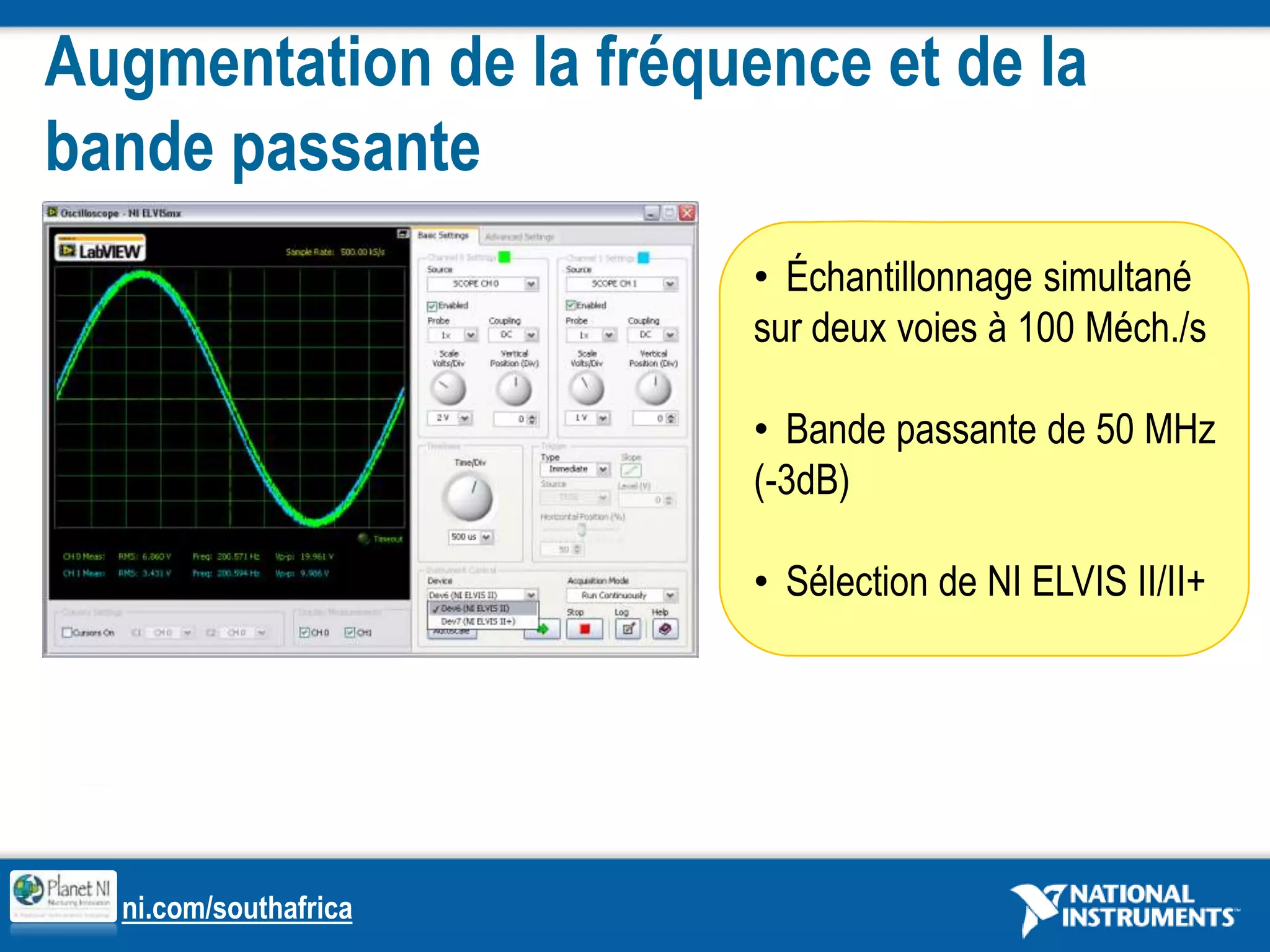 Interface définie par l’utilisateur « Nous avons réduit notre temps de développement et notre mise en route de 10 semaines-homme à 35 minutes et, plus important, ceci est reconductible… »- Steve Ashton, Philips SemiConductorExemple de mise en œuvre