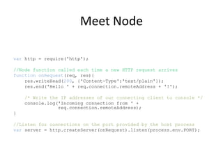 Intro to Node | PPTX