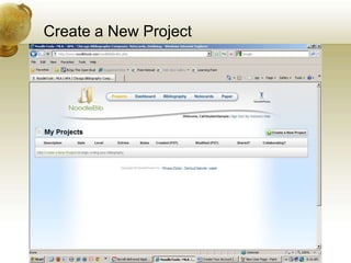 Intro to noodle tools | PPTX