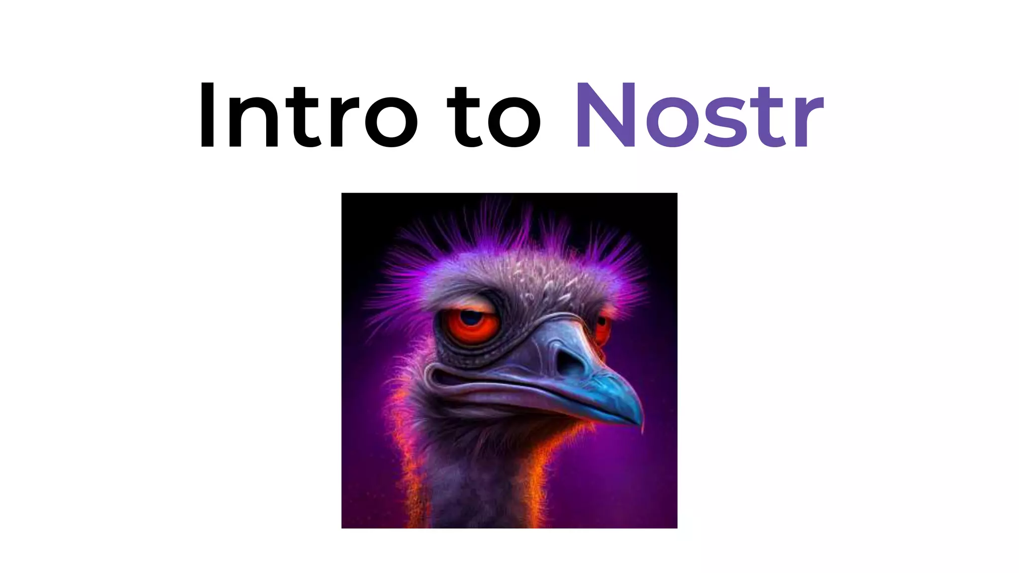 Intro to Nostr
 