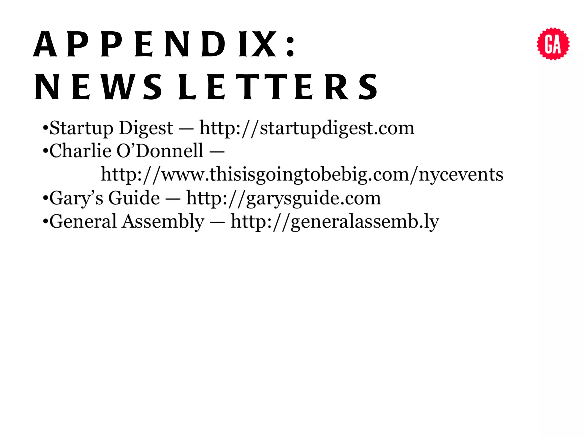 A P P E N D IX :
N E WS L E TTE R S
 