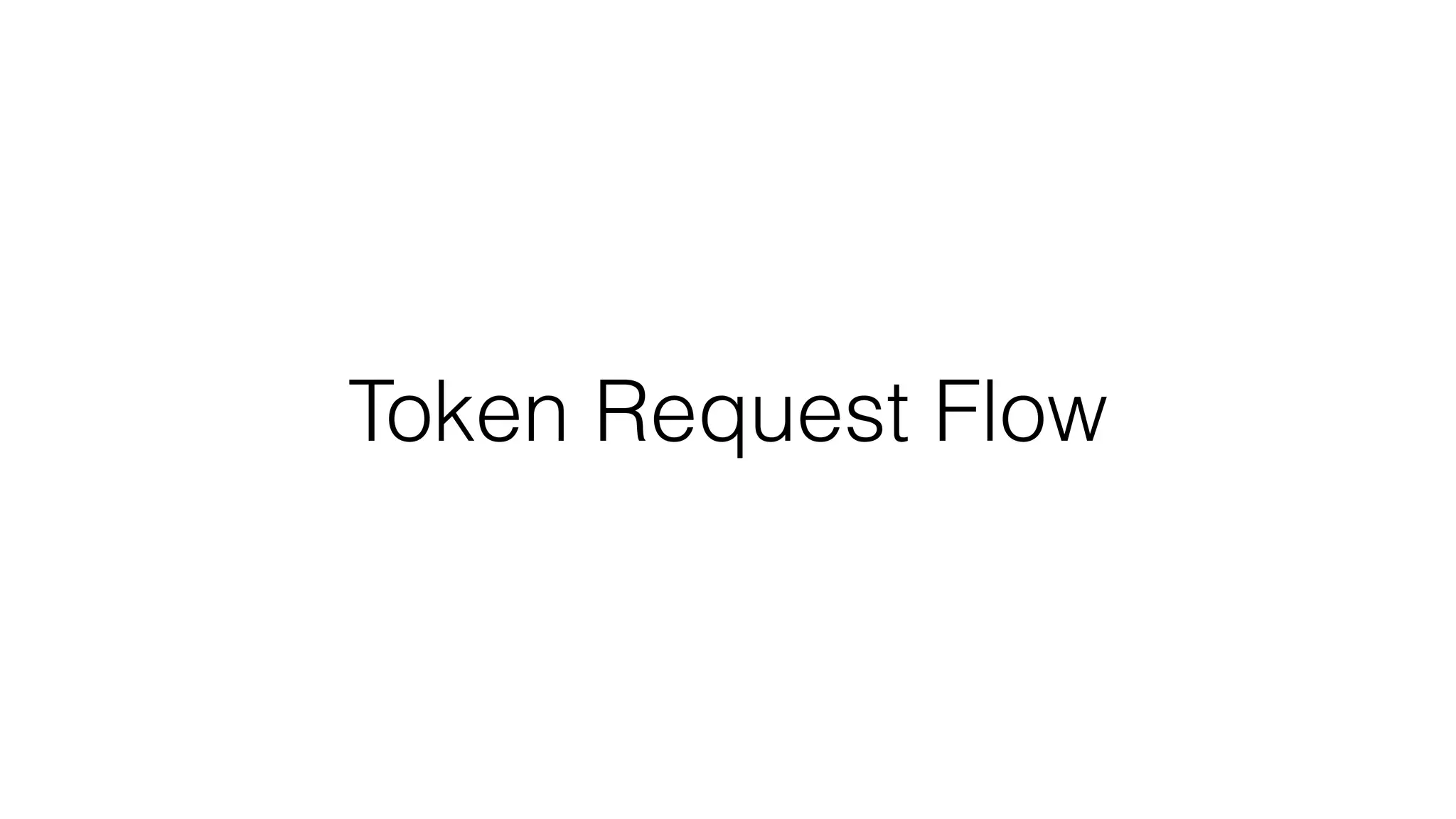 Token Request Flow 