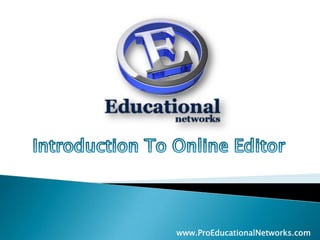 www.ProEducationalNetworks.com
 