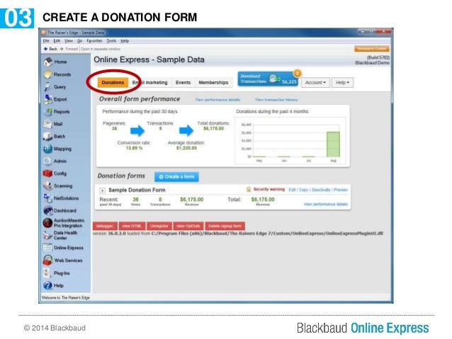 blackbaud online express